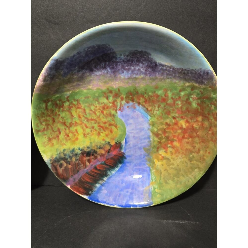 SET of‎ 2, 9" Bowls~ 222 Fifth Impressions~Gail Wells-Hess~Ogden Bay Marsh~ - Picture 2 of 9